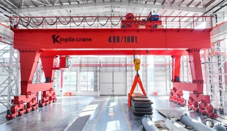 kingda crane 400t double beam gantry crane service for chemical industr